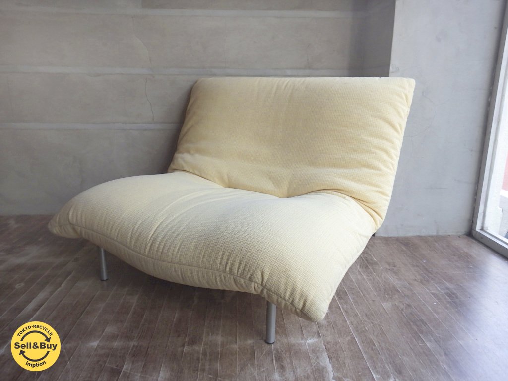 リーンロゼ ligne roset / カラン CALIN 1P 1シーターソファ ギャッジ付き 張込みタイプ デザイン:パスカル・ムールグ PASCAL MOURGUE a ♪