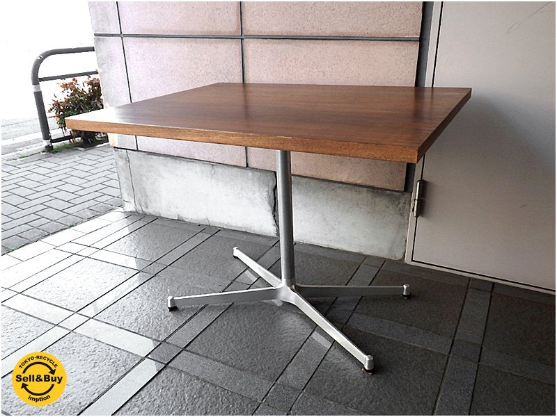 グリニッチ / greeniche オリジナル 『 スタンダード カフェテーブル ・ 90×70 』 オーク無垢トップ( 天然樹脂塗装 / ブラウン )&Xレッグ ★