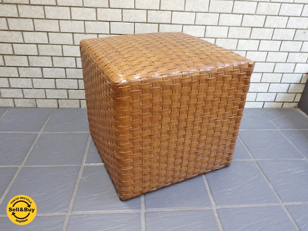 アスプルンド ASPLUND ブッフルスツール レザー 本革 オットマン ■