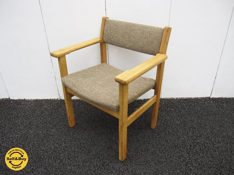 デンマーク GETAMA / ゲタマ社 ハンス J. ウェグナー / Hans J Wegner 70's ビンテージ 希少レアアイテム 『 アームチェア ( ホワイトオーク無垢材 ) 』 ★