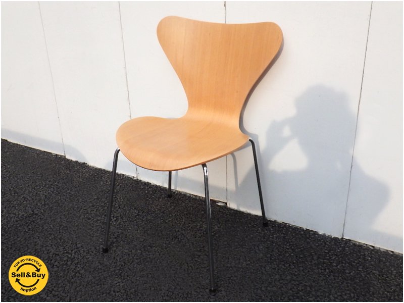 フリッツハンセン / Fritz Hansen アルネ・ヤコブセン / Arne Jacobsen 『 セブンチェア ( ビーチ / ナチュラル ) 』 ミレニアムリリース品! ★