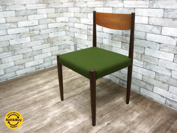フレムロジェ チーク材 ダイニングチェア デンマーク ヴィンテージ 北欧家具 poul m. voltherデザイン B ◎