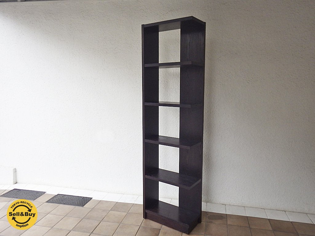 クレイトアンドバレル Crate and Barrel コーナーシェルフ ブックケース ◇