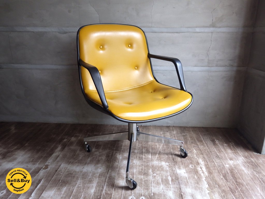 スチールケース steelcase USビンテージ キャスターチェア アメリカ 昇降式 ♪