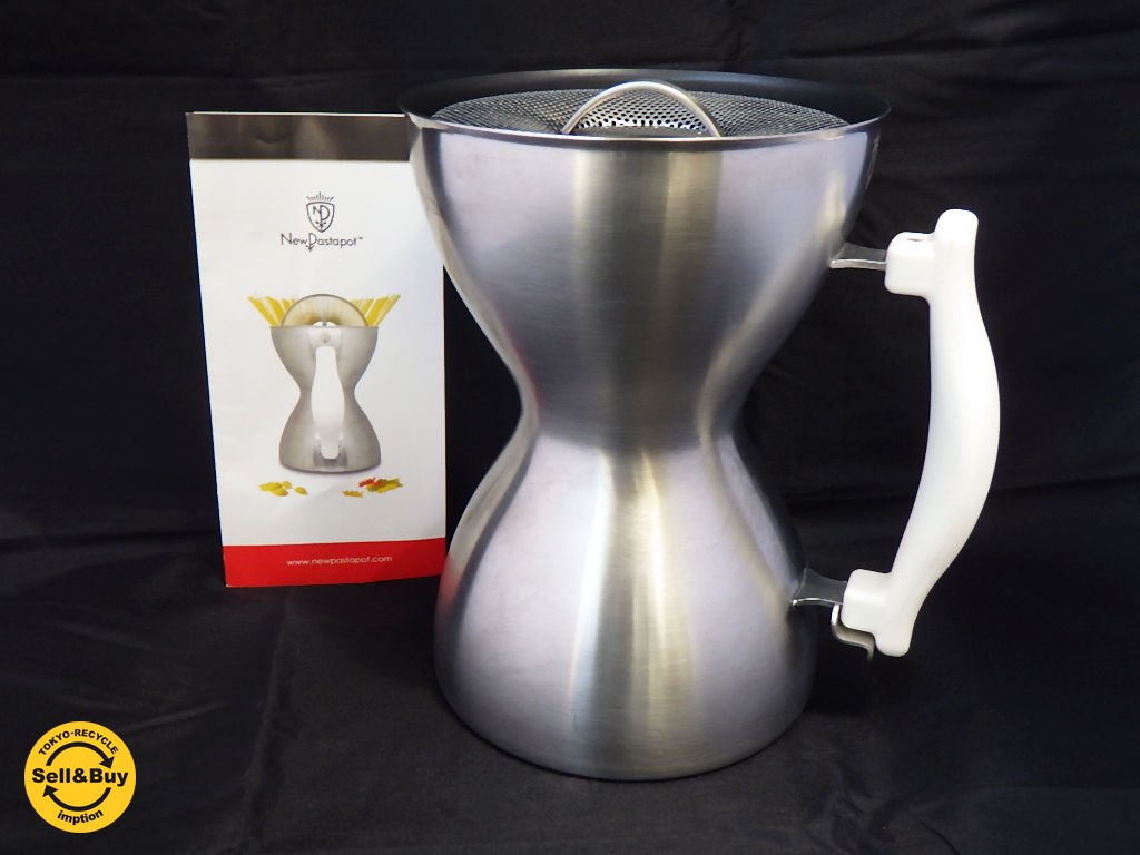 ニューパスタポット New pastapat パスタ鍋 節水エコ ステンレス 調理器具 取説付き ■