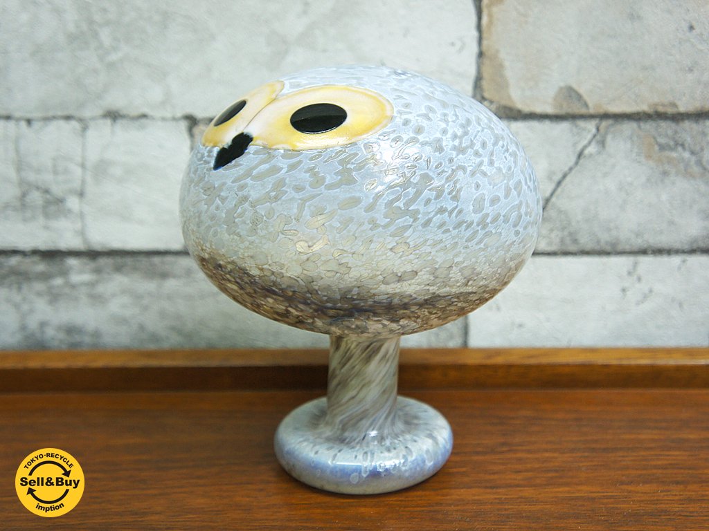 iittala イッタラバード 希少 ” Tengman's Owl ” フクロウ 1997-1998年 H16.8cm オイヴァトイッカ Birds by Toikka ●