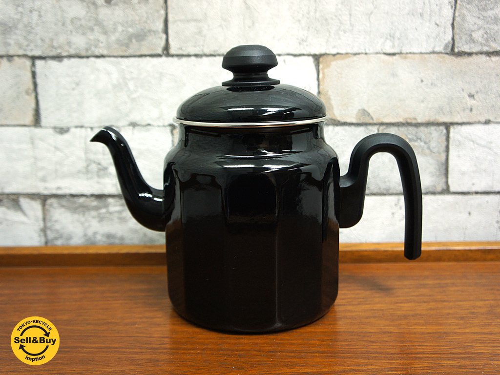 FINEL / フィネル (ARABIA) ” Visit ” 希少 ビンテージ コーヒーポット ケトル 1.5L Heikki Orvola ホーローポット ●