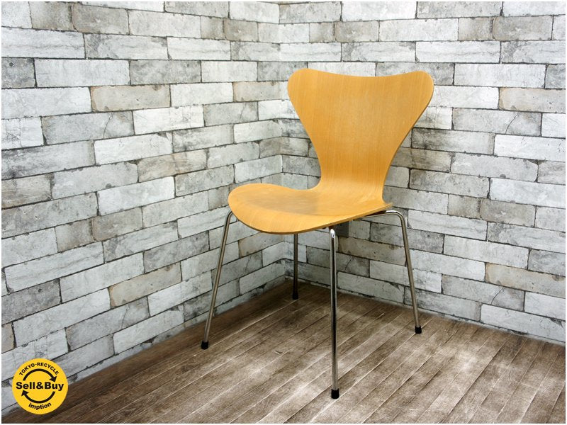 フリッツハンセン / REPUBLIC OF Fritz Hansen アルネ・ヤコブセン / Arne Jacobsen 『 セブンチェア ( ビーチ / ナチュラル ) 』 '07リリース品! ★