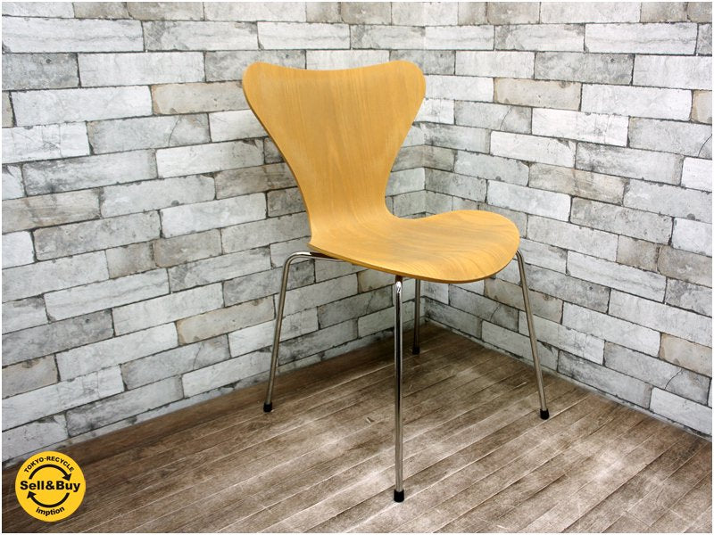 フリッツハンセン / REPUBLIC OF Fritz Hansen アルネ・ヤコブセン / Arne Jacobsen 『 セブンチェア ( ビーチ / ナチュラル ) 』 '07リリース品! ★