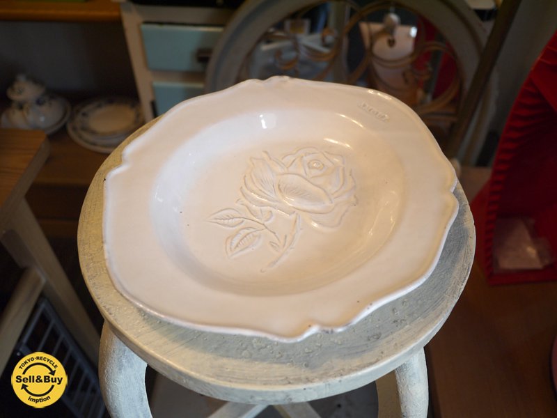 アスティエ・ド・ヴィラット / ASTIER de VILLATTE ” Fleurs (フルール) ” スーププレート 27cm ナタリー・レテ A◎