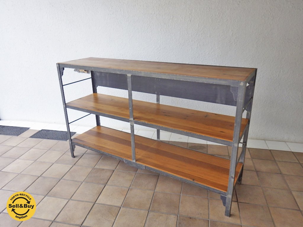 ウニコ unico ランバー LUMBER ワイドシェルフ 幅150cm ◇ | 中古家具