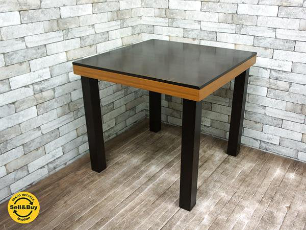 エーフラット a.Flat 木製 竹 バンブー ダイニングテーブル W80cm アジアン家具 ●