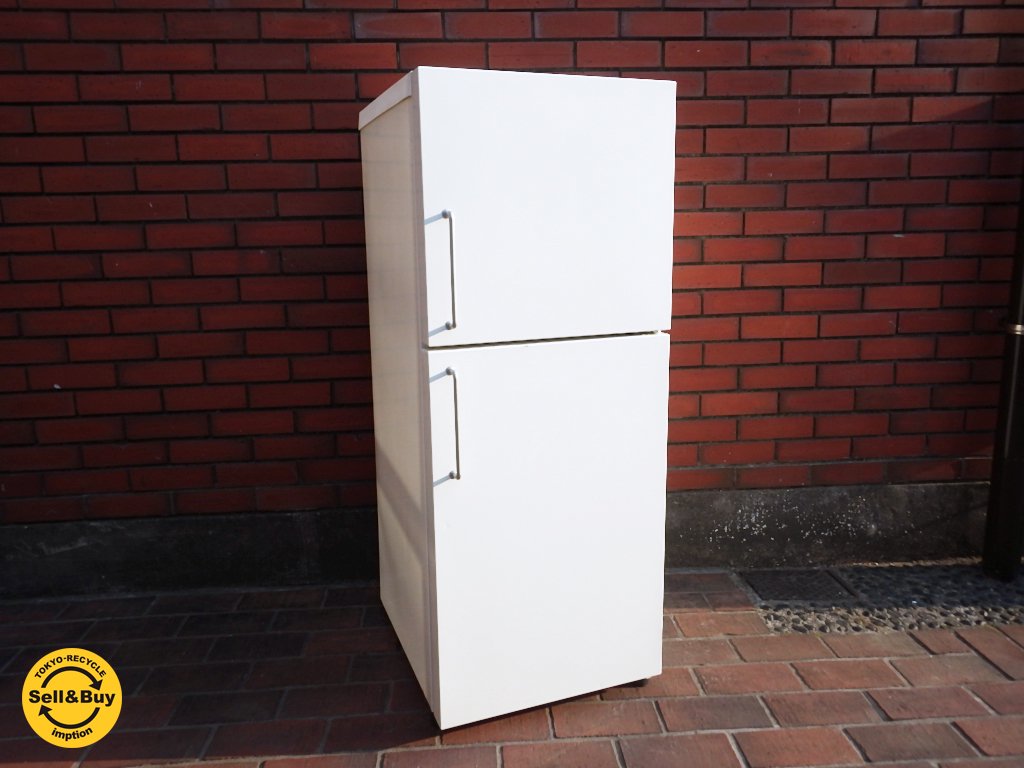 無印良品 MUJI 2ドア冷蔵庫 137L 2006年製 廃番 人気デザイン バーハンドル 深澤直人デザイン ●