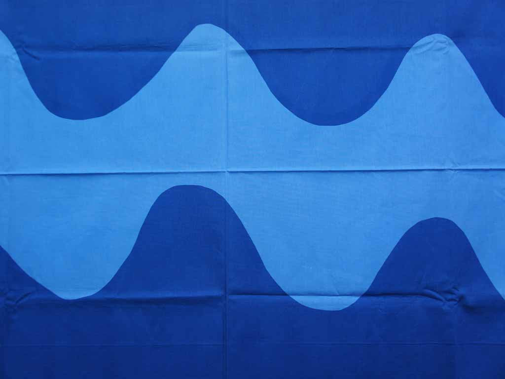 marimekko / マリメッコ ”LOKKI” ビンテージファブリック ベッドリネン生地 マイヤイソラ 150 x 173 cm ●