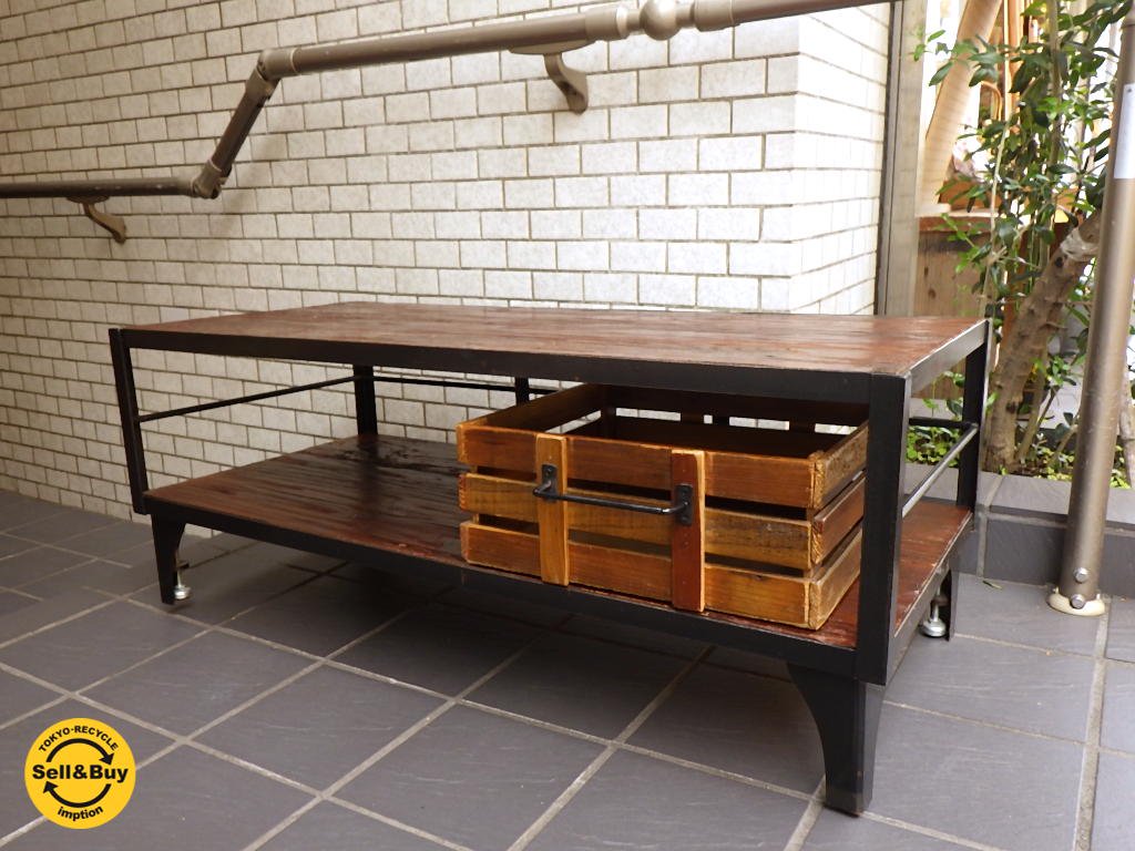 ジャーナルスタンダードファニチャー journal standard Furniture カルビ CALVI テレビボード AVボード 幅100cm 木製ラック付 ■