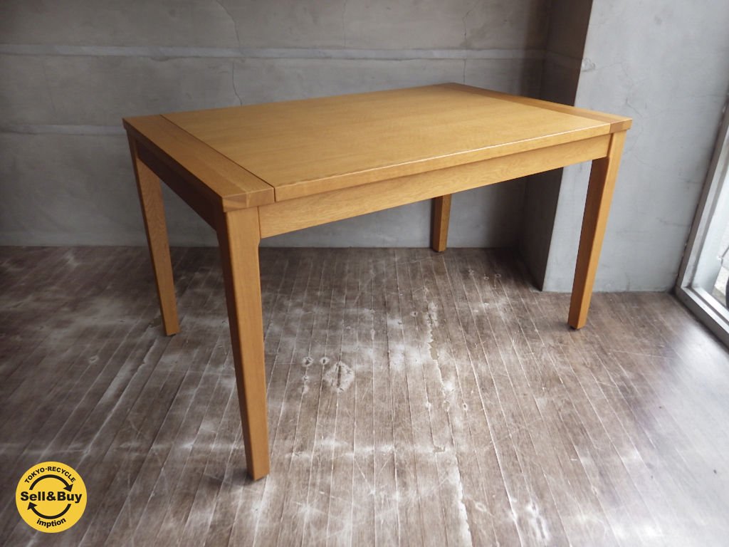 展示品 飛騨の家具 イバタインテリア / エクステンション ダイニングテーブル 伸長式 ♪