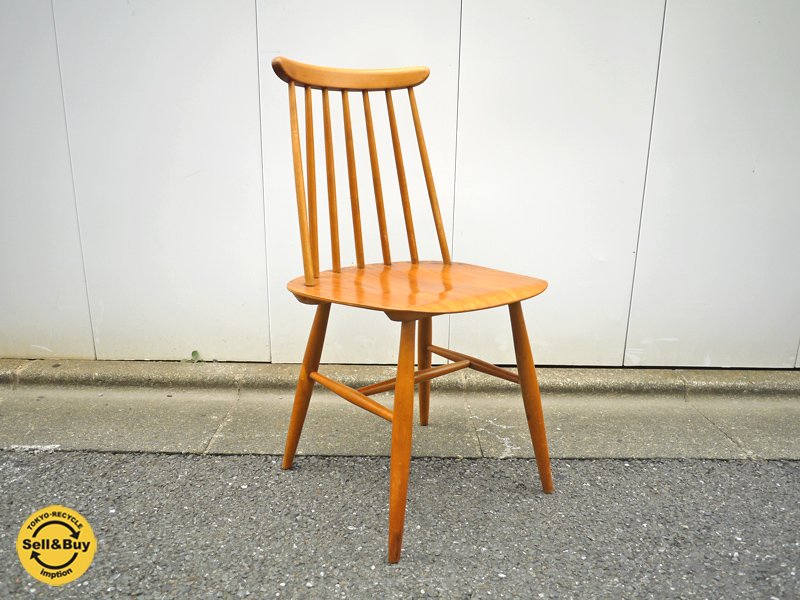 b スウェーデン EDSBY社 イルマリ・タピオヴァーラ ファネットチェア オリジナルビンテージ 希少スポーク7本タイプ◎