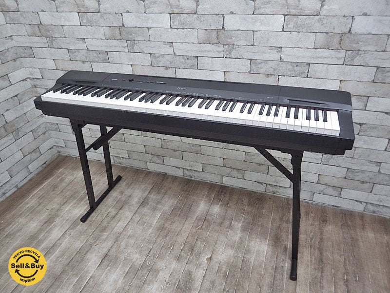 カシオ CASIO 電子ピアノ PX-160BK 2016年製 専用スタンド ダンパーペダル 楽譜立て ●