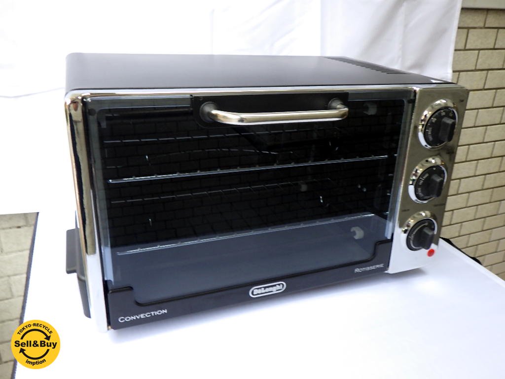 美品 デロンギ DeLonghi コンベクションオーブン RO-2058 大容量 20L/ 30cmピザなら2枚 ■