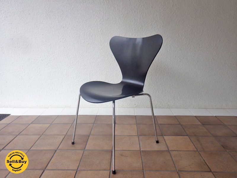 フリッツハンセン Fritz Hansen セブンチェア ブラック アルネ・ヤコブセン デザイン A ◇