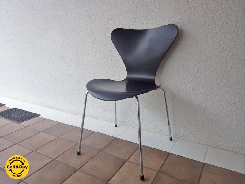 フリッツハンセン Fritz Hansen セブンチェア ブラック アルネ・ヤコブセン デザイン C ◇