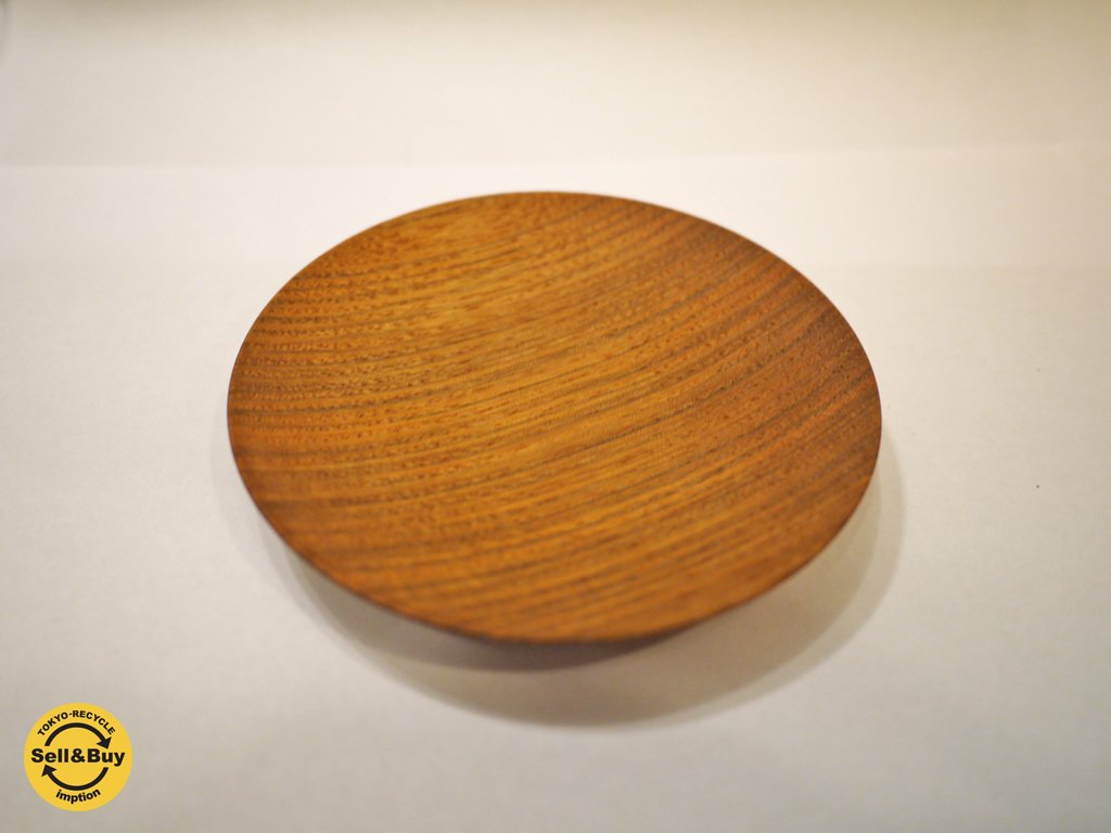 三谷龍二 木の器 10cm 現代作家 神代楡 小皿 E◎