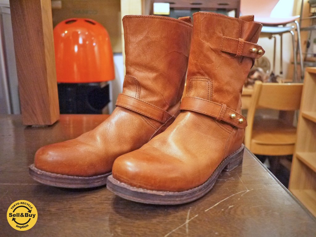 rag&bone ラグアンドボーン モーターサイクル エンジニアブーツ ブラウン 38 / US8 ◎