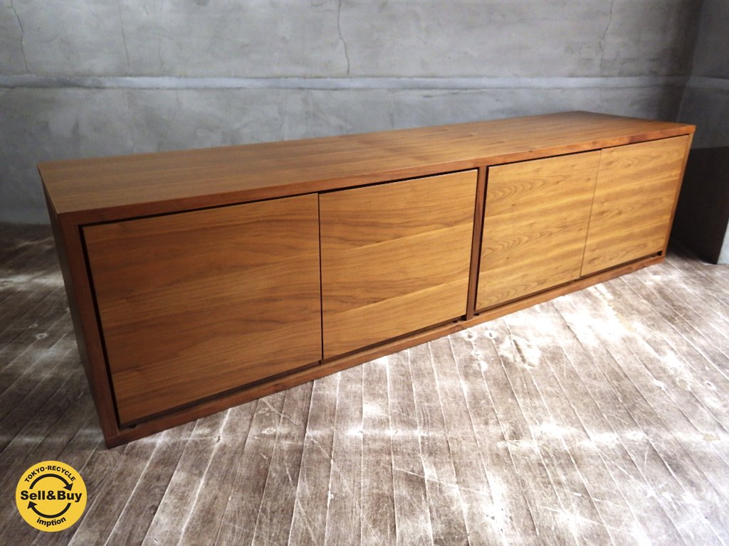 無印良品 muji ウォールナット AVボード テレビ台 スタッキングキャビネット 木製扉 ♪