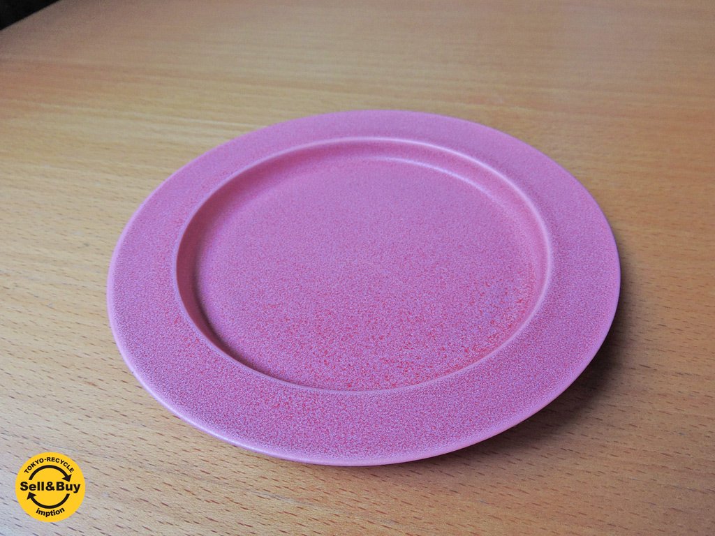 イイホシユミコ アンジュール unjour gouter ソーサー プレート 皿 ピンク A ■