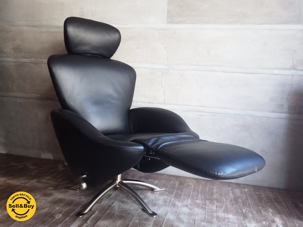 カッシーナ イクスシー Cassina IXC. K10 DODO ドド 本革 シェーズロング リクライニングチェア 定価72万 展示美品!! ♪