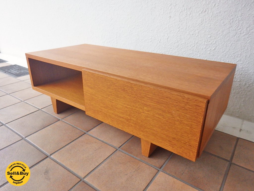 ウニコ unico コルソ CORSO AV ローボード W100cm オーク材 廃盤 希少 ◇