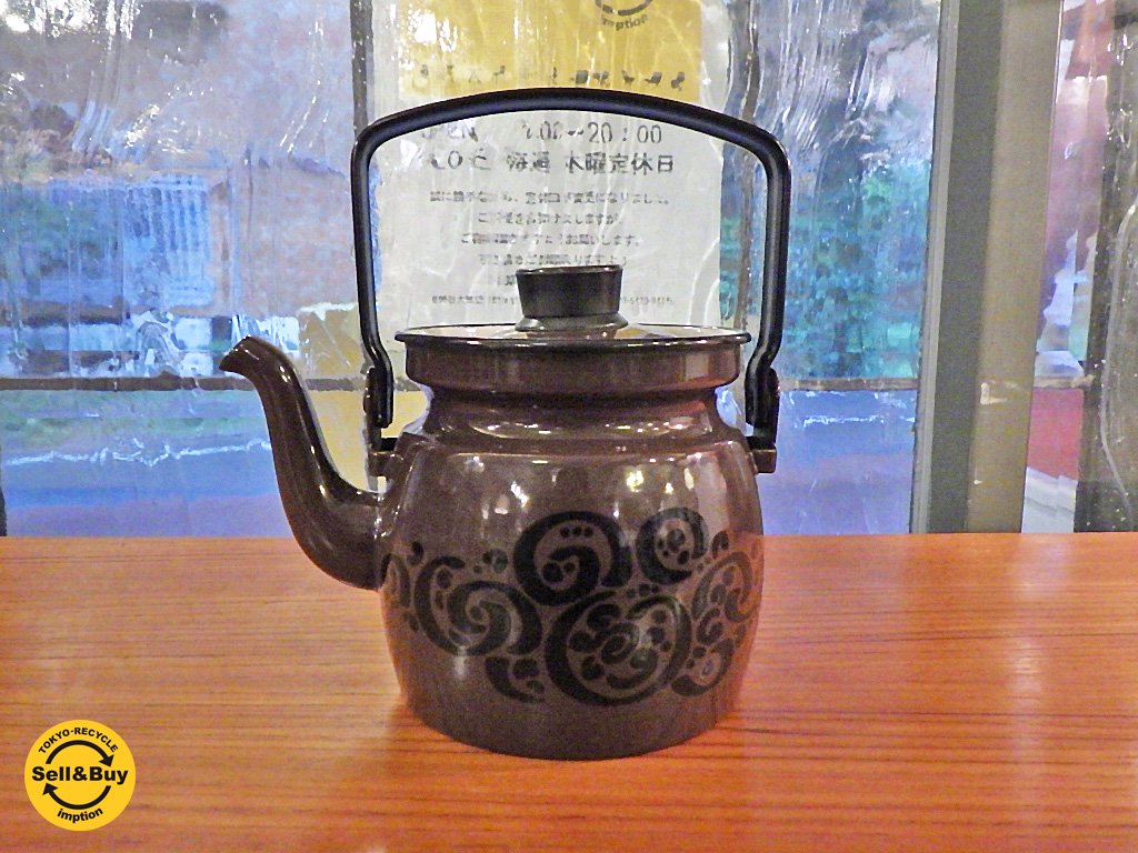 フィネル FINEL ホーローケトル ブラウン カイフランク 0.6L ■