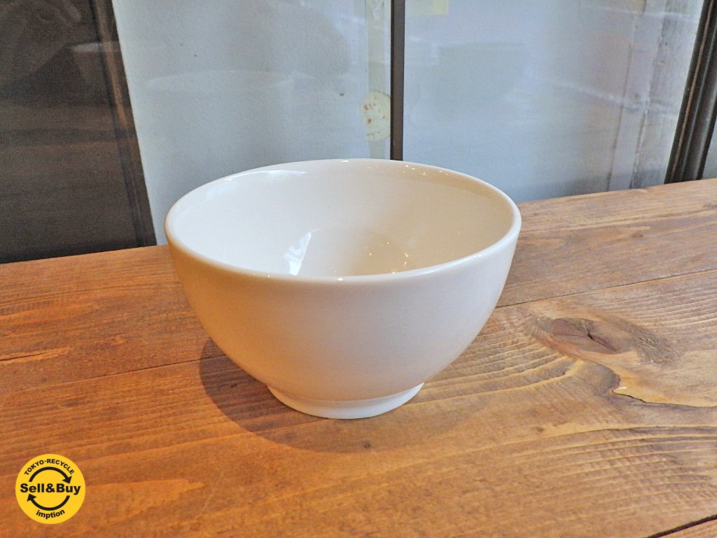 イイホシユミコ yumikoiihoshi CHECK&STRIPE 別注 カフェオレボウル アンティークホワイト ■
