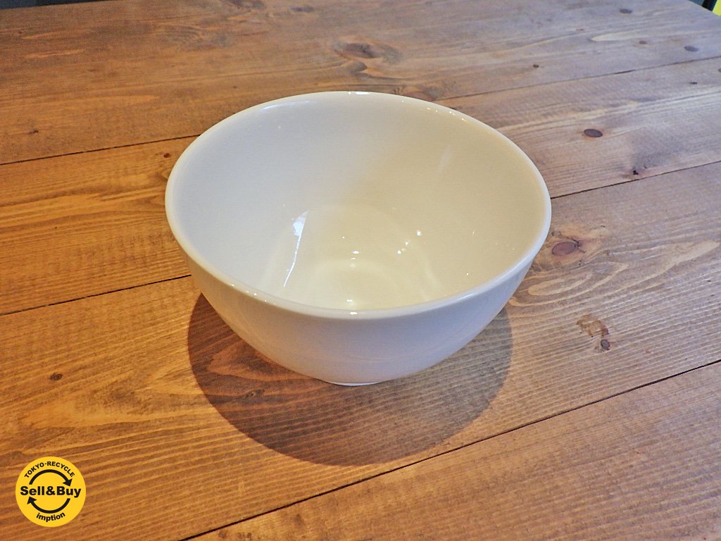 イイホシユミコ yumikoiihoshi CHECK&STRIPE 別注 カフェオレボウル L アンティークホワイト ■