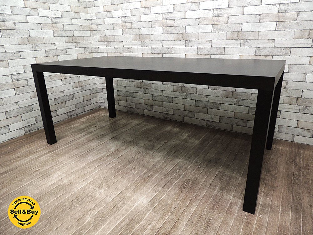 フランフラン Francfranc ダイニングテーブル オーク材 ブラウンカラー w180cm モダンカラー ●