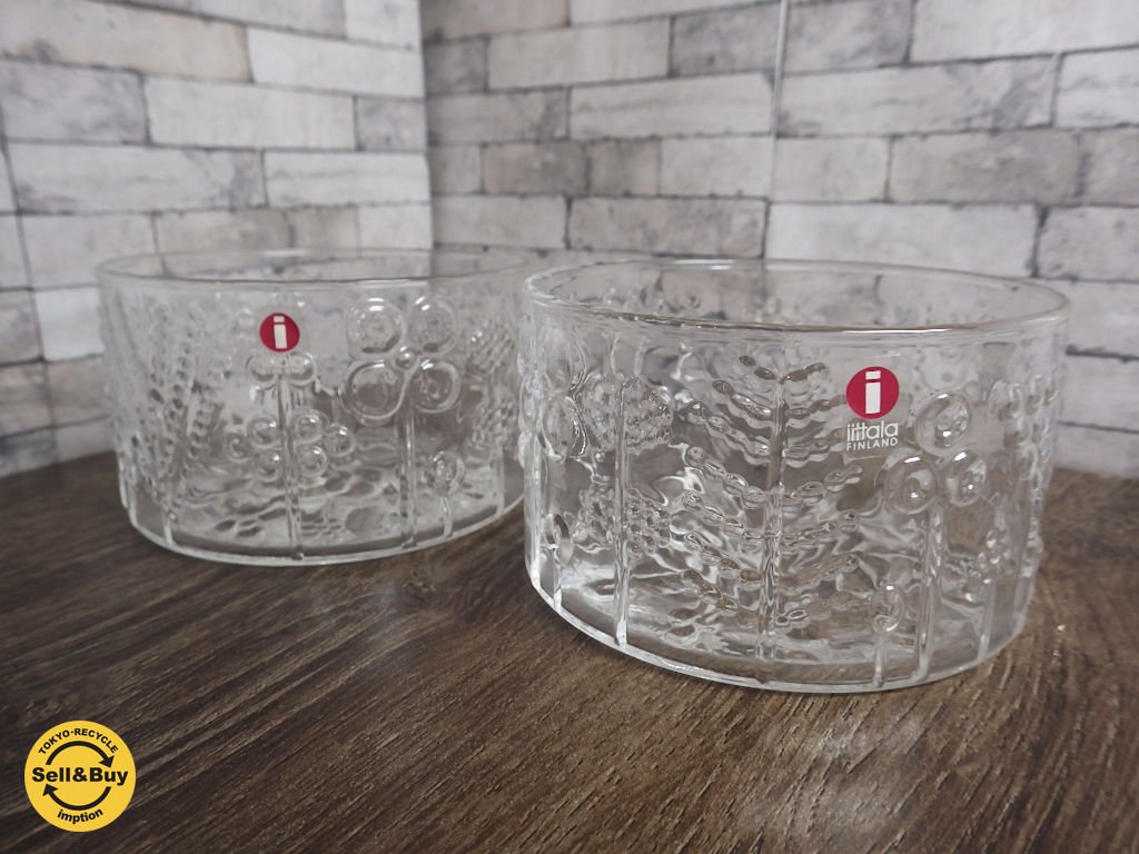 イッタラ iittala フローラ Flora ボウル クリア オイバ・トイッカ 箱付き ♪