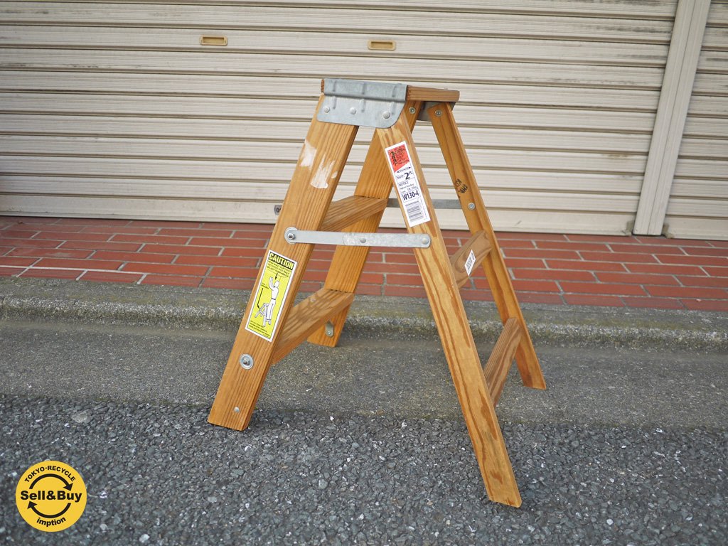 ミシガン ラダー USA MICHIGAN LADDER COMPANY 2ステップウッドラダー ◎