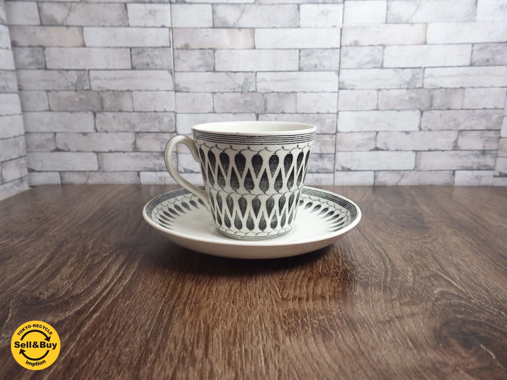 ゲフレ Gefle / ウプサラエクビイ Upsala Ekeby リッレモー lillemor カップ&ソーサー ♪
