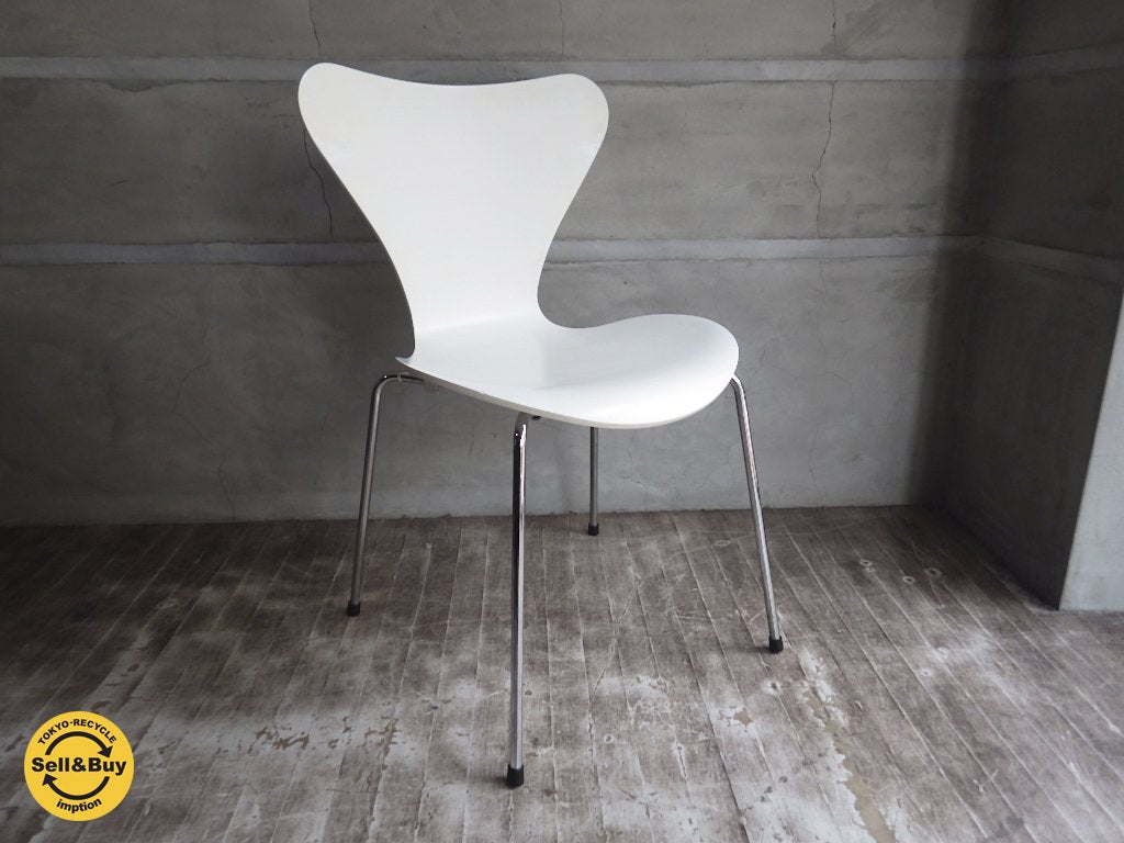 フリッツハンセン Fritz Hansen セブンチェア ホワイト ラッカー仕上げ Arne Jacobsen アルネ ヤコブセン A ♪