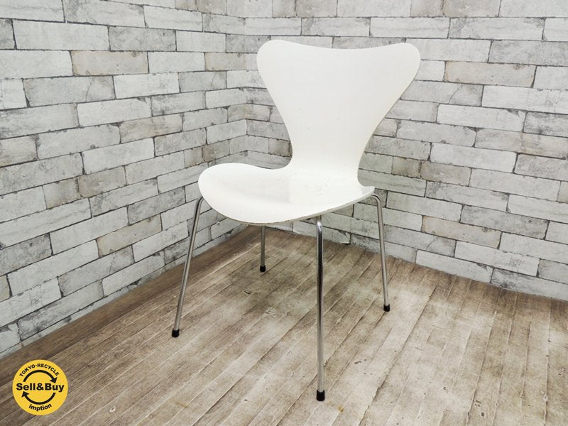フリッツハンセン Fritz Hansen セブンチェア ホワイト ラッカー仕上げ Arne Jacobsen アルネ ヤコブセン ◎