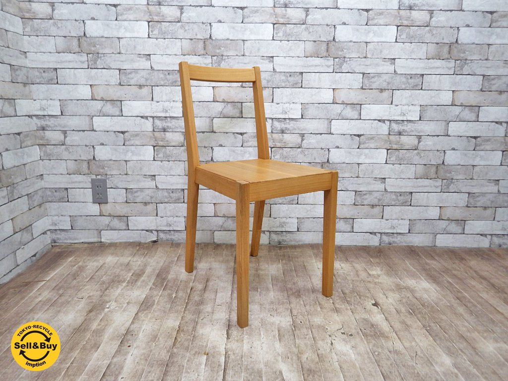 無印良品 MUJI ダイニングチェア タモ材 デッドストック品 USED美品 無印良品 MUJI ダイニングチェア タモ材 デッドストック品 USED