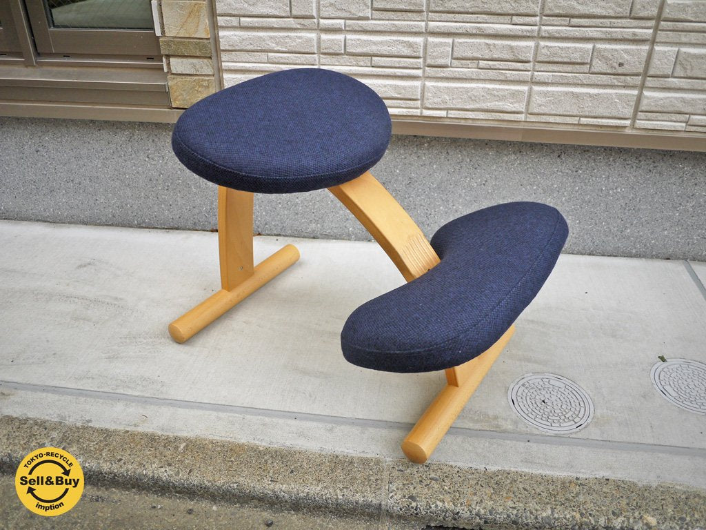 リボ Rybo バランス イージー チェア 希少廃番 ブラックミックスファブリック 北欧 ノルウェー ◎