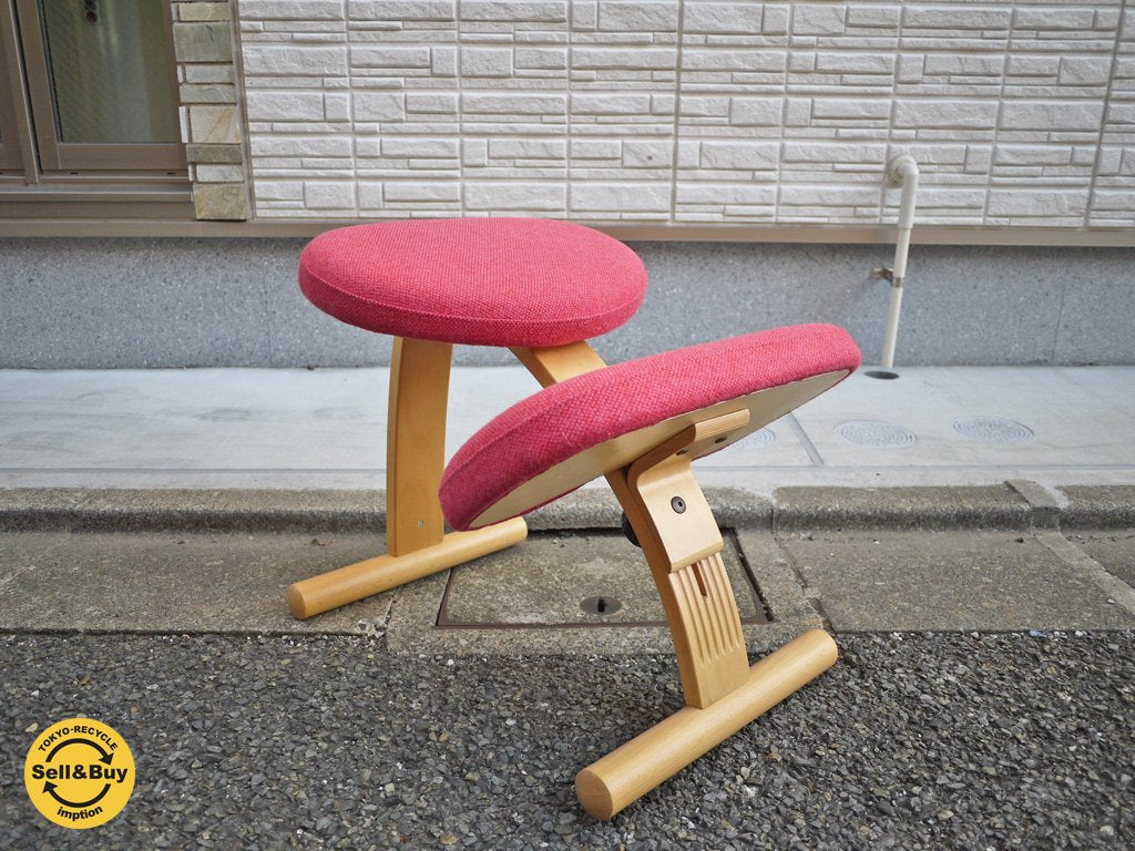 希少廃番カラー リボ Rybo バランス イージー チェア 学習椅子 北欧 ミックス ピンク ノルウェー ◎