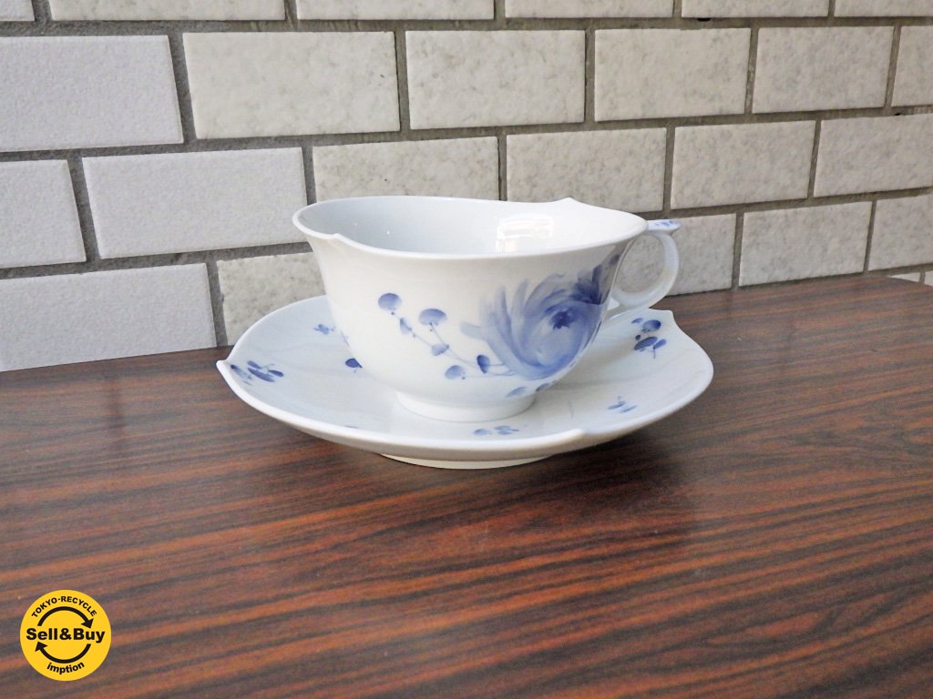 マイセン meissen 青い花 カップ&ソーサー 未使用品 A ■