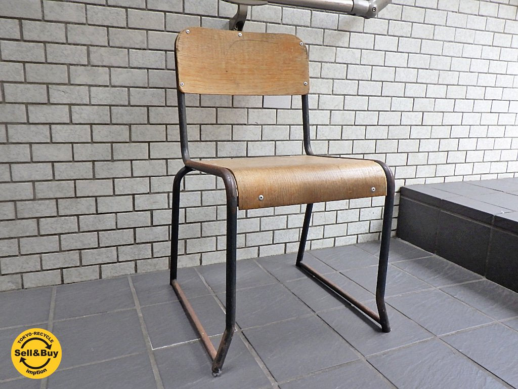 UKビンテージ スタッキング スクールチェア BIDDULPH INDUSTRIES製 A ■