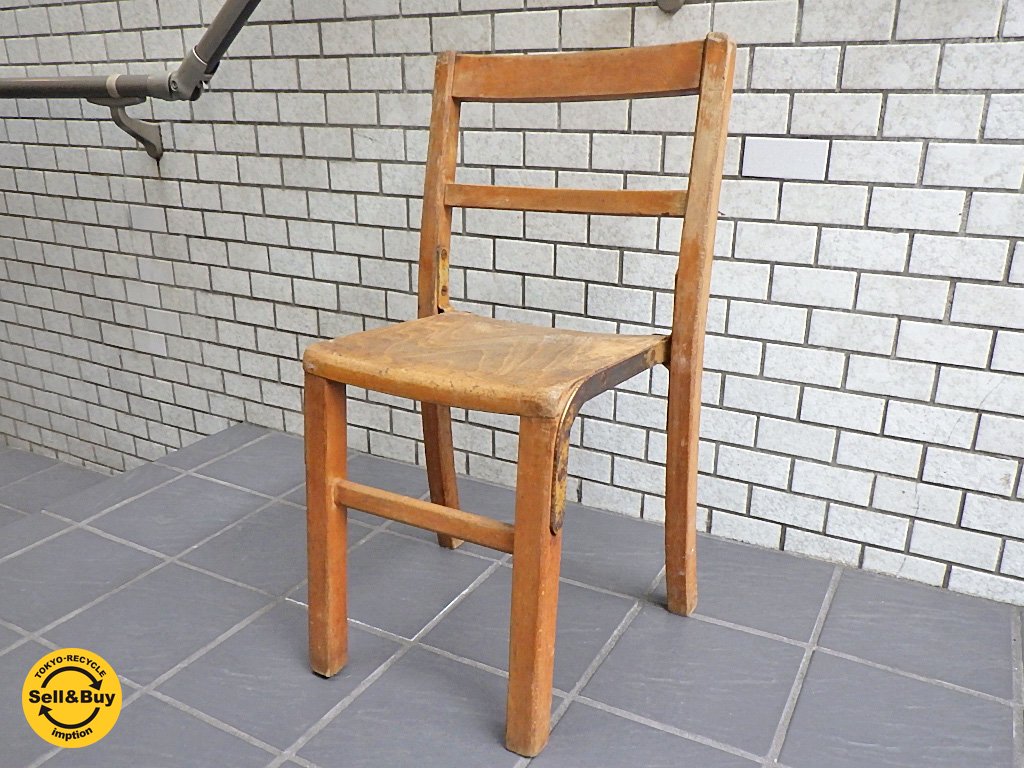 UKビンテージ スタッキング スクールチェア キッズ~ジュニア用 B ■