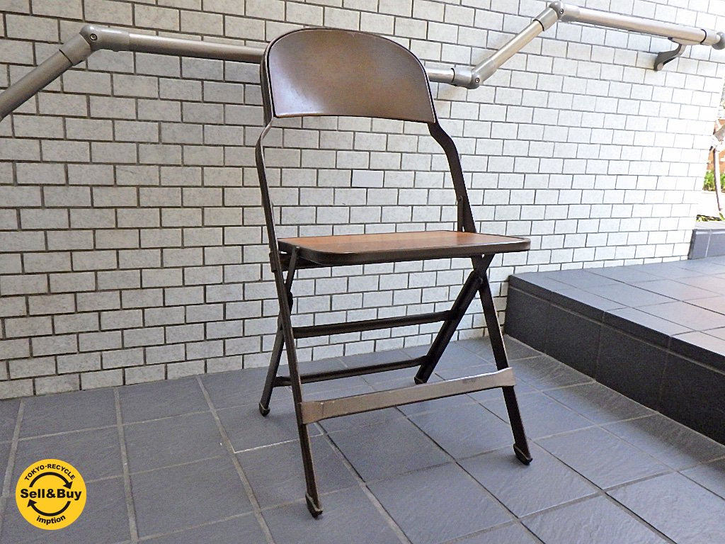 クラリン CLARIN フォールディングチェア 板座 30's~40's ビンテージ 希少 ■