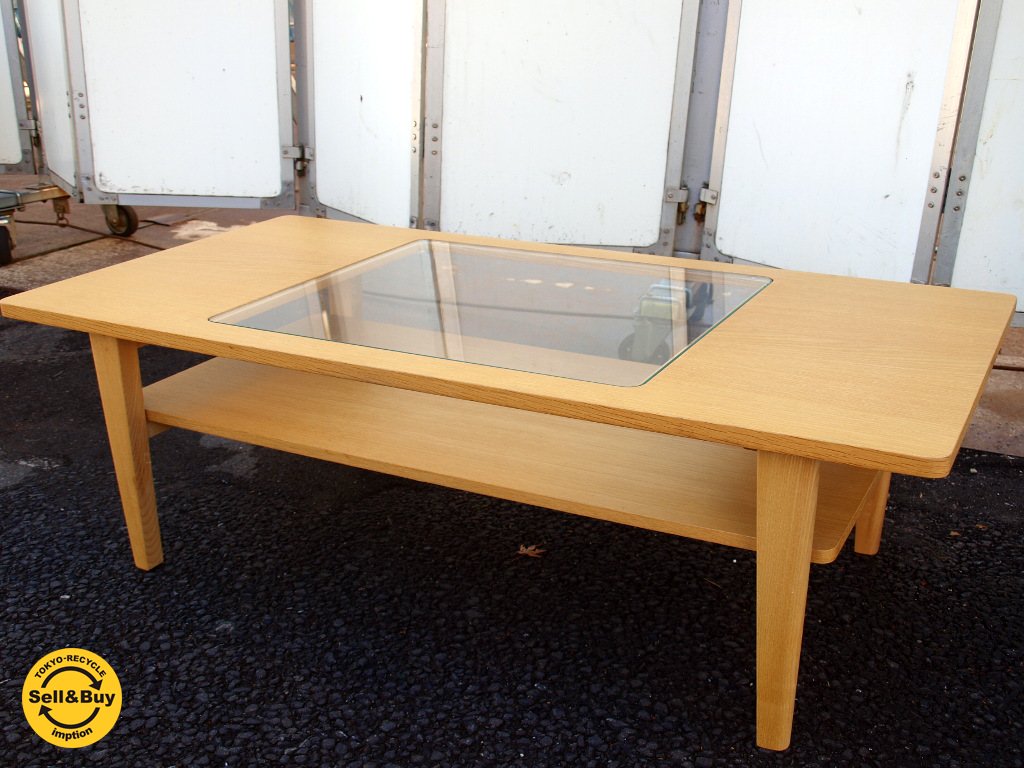 ウニコ unico シグネ SIGNE センターテーブル ナチュラル モダン リビングテーブル オーク材 美品 ★