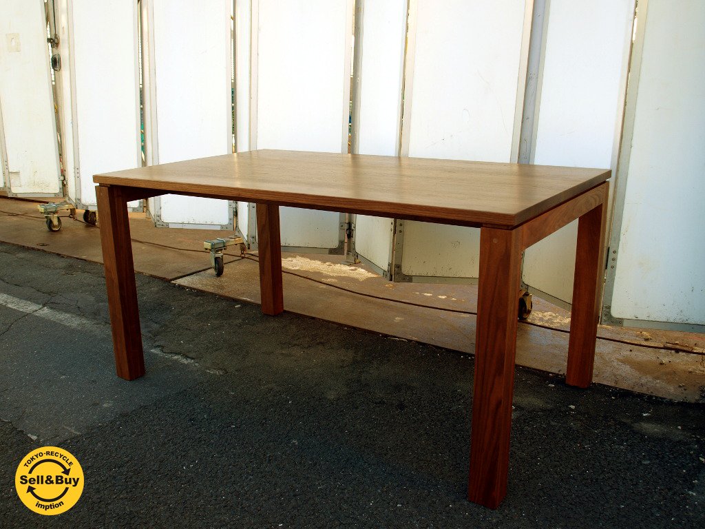 マスターウォール MASTERWAL ユニオン UNION ダイニングテーブル ウォールナット 無垢材 140cm 美品 ★