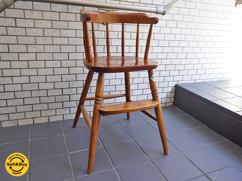 飛騨高山 柏木工 KASHIWA クラシックデザイン ベビーチェア ハイチェア